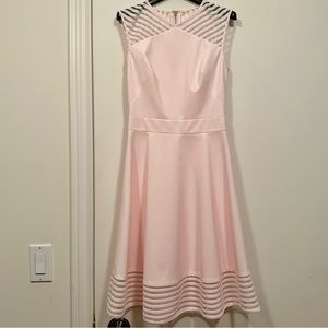 Ted Baker London Mesh Nude Pink Dress Size 0